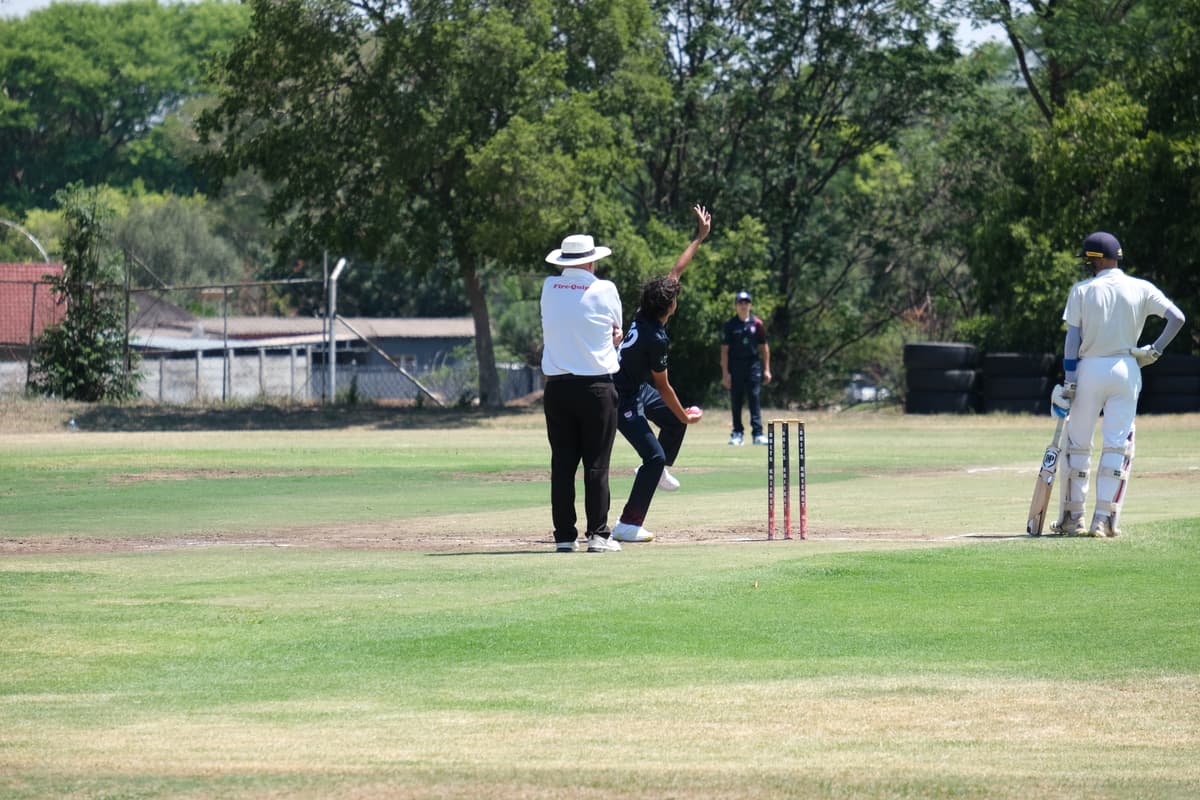 Batsman playing a shot