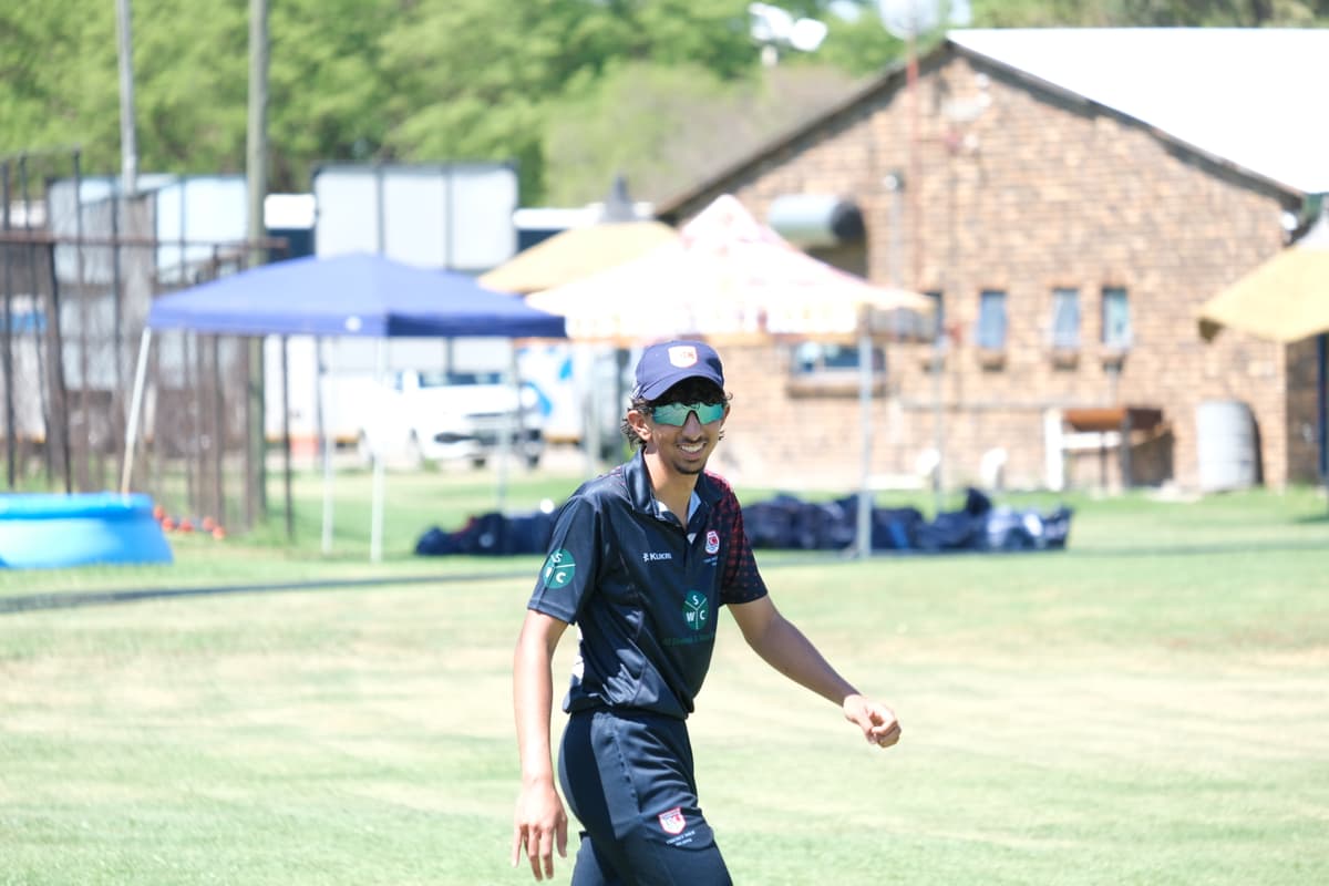 Cricket trophy moment